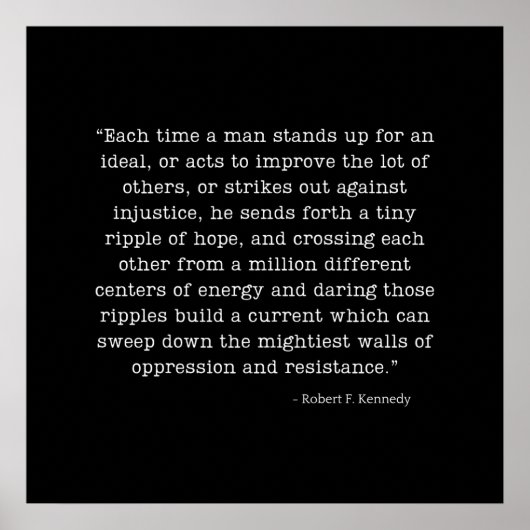 RFK-Zitat Poster (Vorne)