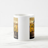 RFM-Logo für Pferd und Sonnenuntergang/Sonnenaufga Kaffeetasse (Mittel)