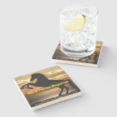 RFM-Logo Mod 1 Steinuntersetzer (Seitenansicht)