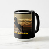 RFM Pferd und Sonnenuntergang/Sonnenaufgang Tasse (VorderseiteRechts)