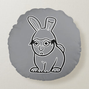 RG RA Ei-Kunst Rundes Kissen