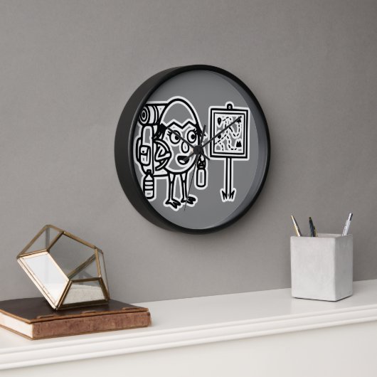 RG RA Ei-Kunst Uhr (Büro)