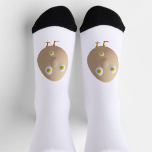 RG & RA Eigenwilliger Ei-Charakter Süßes Design Socken