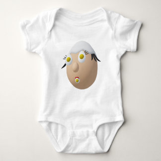 RG & RA Quirky Egg Character Cute Design Baby Strampler