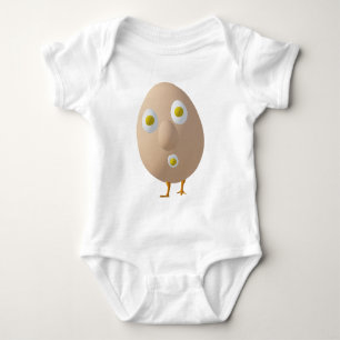 RG & RA Skurriles Ei-Charakter Süßes Design Baby Strampler