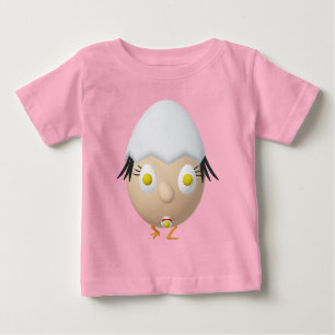 RG & RA Skurriles Ei-Charakter Süßes Design Baby T-shirt