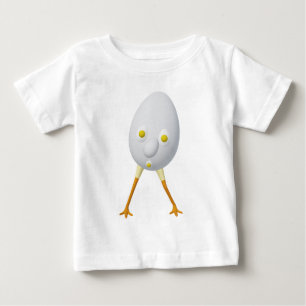 RG & RA Skurriles Ei-Charakter Süßes Design Baby T-shirt