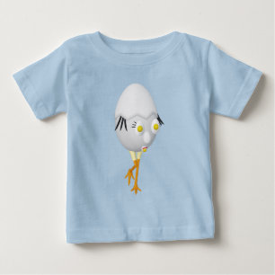 RG & RA Skurriles Ei-Charakter Süßes Design Baby T-shirt
