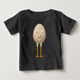 RG & RA Skurriles Ei-Charakter Süßes Design Baby T-shirt