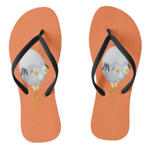 RG & RA Skurriles Ei-Charakter Süßes Design Badesandalen