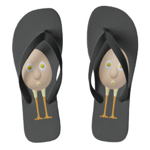 RG & RA Skurriles Ei-Charakter Süßes Design Badesandalen