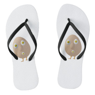RG & RA Skurriles Ei-Charakter Süßes Design Badesandalen