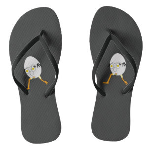 RG & RA Skurriles Ei-Charakter Süßes Design Badesandalen