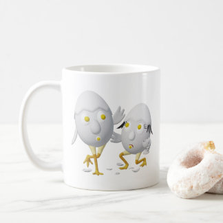 RG & RA Skurriles Ei-Charakter Süßes Design Kaffeetasse