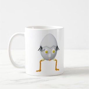 RG & RA Skurriles Ei-Charakter Süßes Design Kaffeetasse
