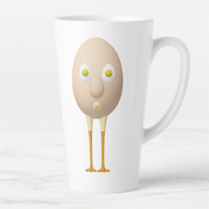 RG & RA Skurriles Ei-Charakter Süßes Design Milchtasse