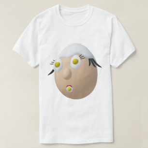 RG & RA Skurriles Ei-Charakter Süßes Design T-Shirt