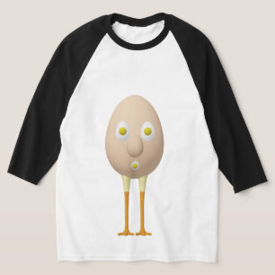 RG & RA Skurriles Ei-Charakter Süßes Design T-Shirt
