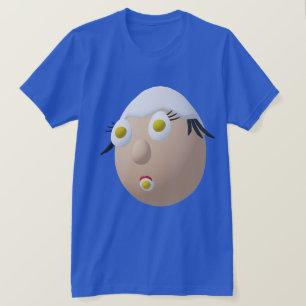 RG & RA Skurriles Ei-Charakter Süßes Design T-Shirt