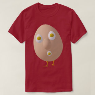 RG & RA Skurriles Ei-Charakter Süßes Design T-Shirt