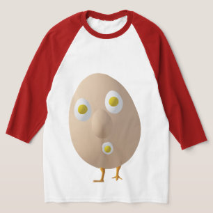 RG & RA Skurriles Ei-Charakter Süßes Design T-Shirt