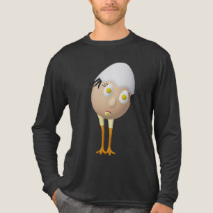 RG & RA Skurriles Ei-Charakter Süßes Design Tri-Blend Shirt