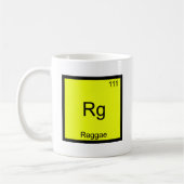 Rg - Reggae Funny Chemistry Element Symbol T-Shirt Kaffeetasse (Links)