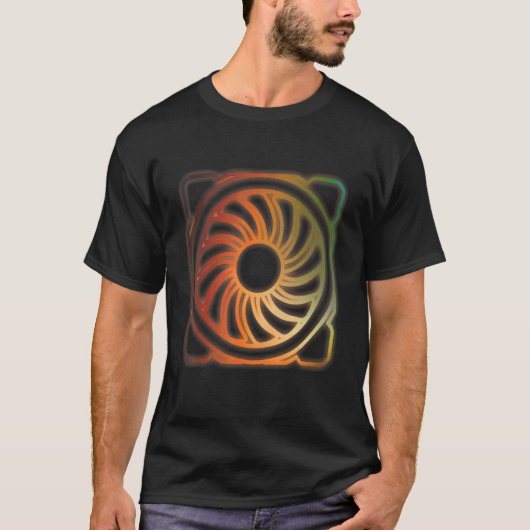 Rgb Case Fan Modelling A PC Masterrace Gaming Comp T-Shirt (Vorderseite)