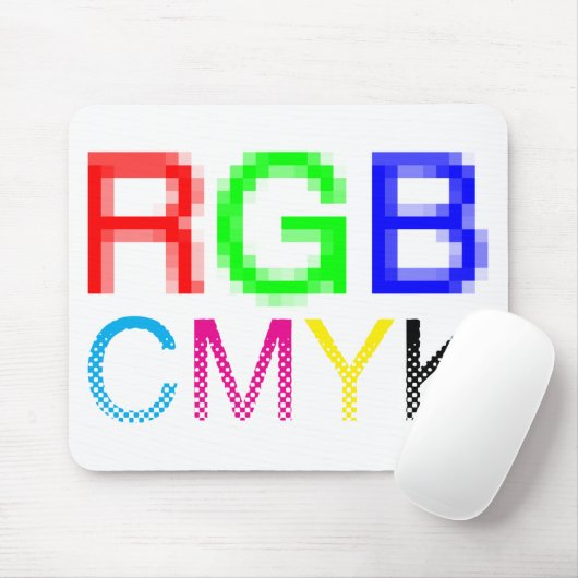 RGB CMYK MOUSEPAD (Mit Mouse)
