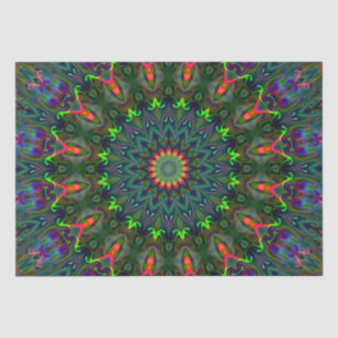 rgb colored mandala seidenpapier