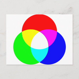 RGB-Farbmodell Postkarte