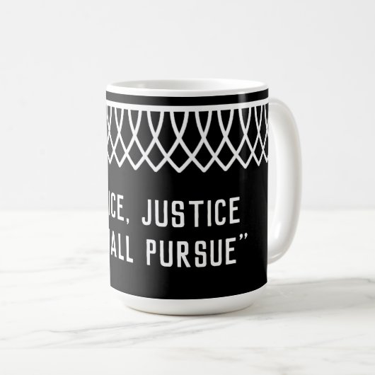 RGB Lace Collared Justice, Justice U will Kaffeetasse (VorderseiteRechts)