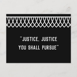RGB Lace Collared Justice, Justice U will Postkarte