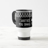 RGB Lace Collared Justice, Justice U will Reisebecher (Vorderseite Links)