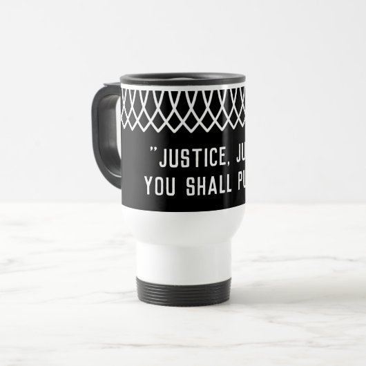 RGB Lace Collared Justice, Justice U will Reisebecher (Vorderseite Links)