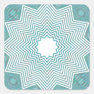 RGB-Musterflake Quadratischer Aufkleber