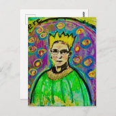 RGB Postkarte Ruth Baden Ginsburg - Rolle als Star (Vorne/Hinten)