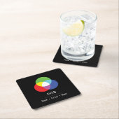 RGB Really Good Beer Designer's Coaster Rechteckiger Pappuntersetzer (Vor Ort)