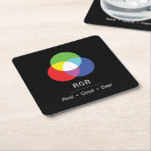 RGB Really Good Beer Designer's Coaster Rechteckiger Pappuntersetzer (angewinkelt)