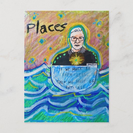 RGB Ruth Bader Ginsburg Wenn wir weniger Ruth sein Postkarte (Vorderseite)