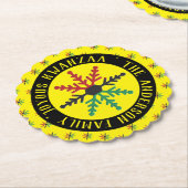 RGB Snowflakes Muster Name Joyous Kwanzaa hinzufüg Untersetzer (angewinkelt)