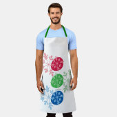 RGB Snowflakes Schürze (Getragen)