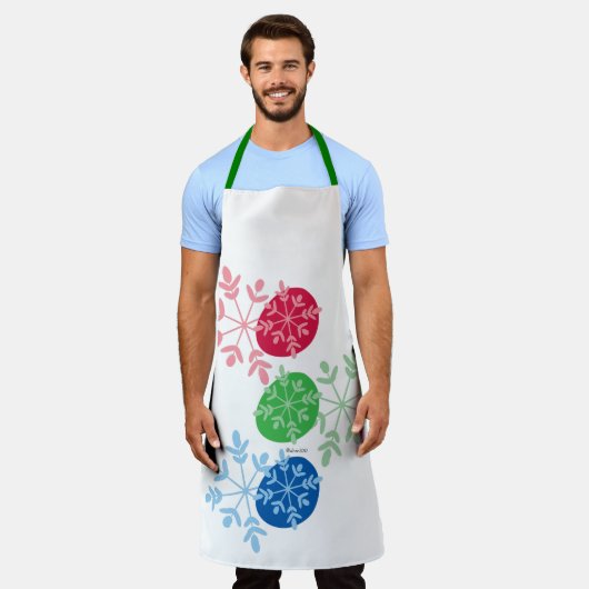 RGB Snowflakes Schürze (Getragen)