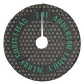 RGB Weihnachtsbaummuster Name Kwanzaa hinzufügen Fleece Weihnachtsbaumdecke (Vorderseite)