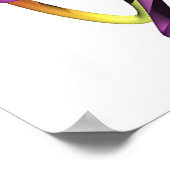 RGBCube - weiß Poster (Ecke)