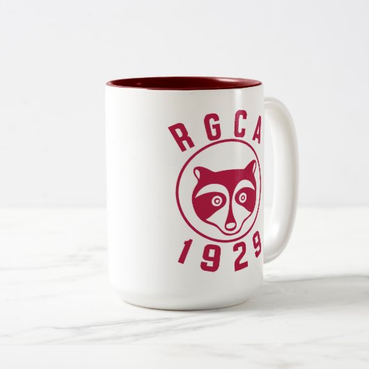 RGCA rote Tasse Logos 15oz (VorderseiteRechts)