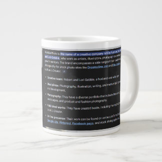 RGPhoto Wermz Logo with Description Giant Coffee M Jumbo-Tasse