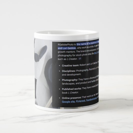 RGPhoto Wermz Logo with Description Giant Coffee M Jumbo-Tasse (Vorderseite)