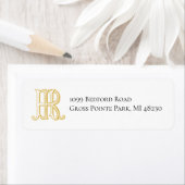 RH-Etikett für Monogramm oder HR-Monogramm-Rücksen (Insitu)