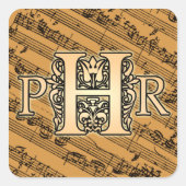 rH Quadratischer Aufkleber (Vorderseite)